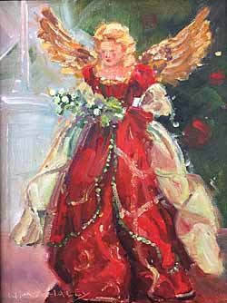 christmas angel painting