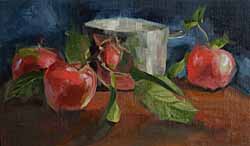 red apples painting