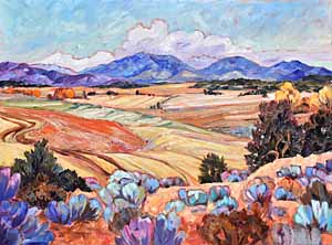 southwestern large oil landscape painting