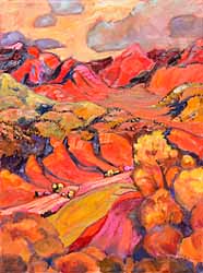 a colorful fauve landscape