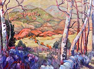 large southwestern landscape oil painting